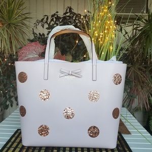 Kate Spade Dewey Street Large Pink Leather Tote